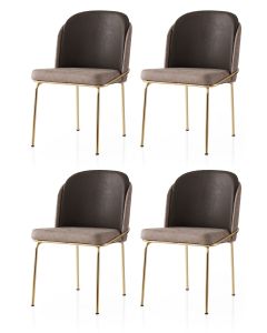 HANAH HOME Set trpezarijskih stolica 4/1 Dore 129 V4