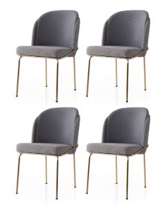 HANAH HOME Set trpezarijskih stolica 4/1 Dore 131 V4