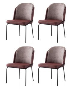 HANAH HOME Set trpezarijskih stolica 4/1 Dore 197 V4