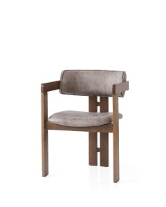 HANAH HOME Trpezarijska stolica Cozy 053, braon/siva