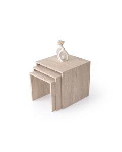 HANAH HOME Set klub stolova 3/1 Flex 9409, krem