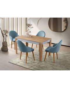 HANAH HOME Trpezarijski sto Asos - 2971, bela/braon