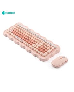 Combo mis i tastatura Coteci OF-056 roze