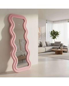 HANAH HOME Dekorativno ogledalo Mundo Oval, roze