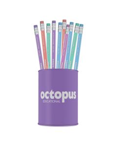 OCTOPUS Olovka grafitna hb sa gumicom 72/1 triangular pastel lines  unl-1596 - 98713