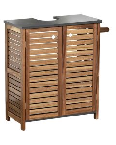 TENDANCE Acacia kupatilski ormarić sa 2 vrata, policom i držačem peškira 60x30x70cm mdf - 9900671