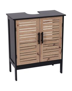 TENDANCE Podni element za umivaonik 60x30x70cm Bergen, crna/braon - 9900763
