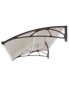 GUTTA Nadstrešnica Za Vrata 82x150cm Smeđa Baza Ploča Providna 6mm - 991