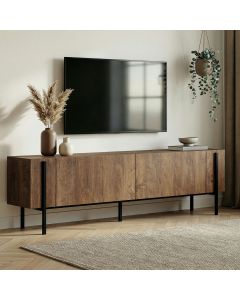 NORDURE TV komoda Nexus, braon/crna