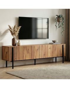 NORDURE TV komoda Nexus, braon/crna
