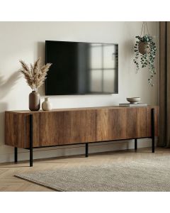 NORDURE TV komoda Nexus, braon/crna