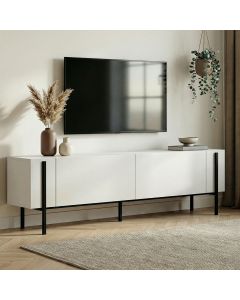 NORDURE TV komoda Nexus, bela/crna