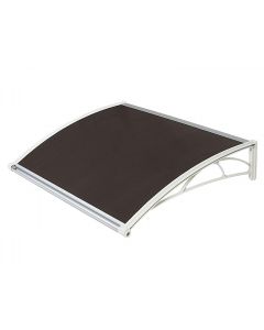 Nadstrešnica Za Vrata 82x120cm Bela Baza Ploča Bronza 6mm