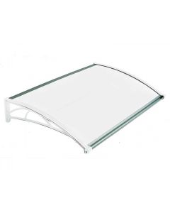 Nadstrešnica Za Vrata 82x120cm Bela Baza Ploča Opal 6mm