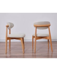 HANAH HOME Set trpezarijskih stolica Bohem 2/1, braon/bež