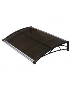 Nadstrešnica Za Vrata 82x120cm Smeđa Baza Ploča Bronza 6mm