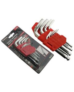 CARCO Set imbus ključeva  loptasta glava 9kom (1.5-2-2.5-3-4-5-6-8-10) kraci 130mm - 999_42009