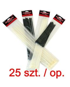CARCO Vezice 300mm 4,5mm bele pakovanje 25 kom. - 999_42274