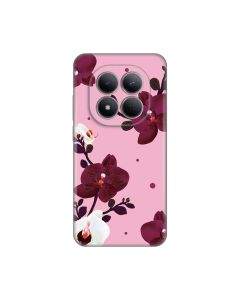Maska za Xiaomi Redmi Note 15 Pro 5G Pink Orchid Silikonska Print Skin