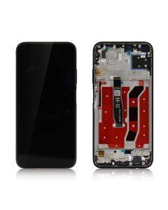 LCD za Huawei P40 Lite + touch screen + frame Black CHO