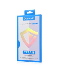 Zastitno staklo Tempered Glass Privacy Teracell Titan 2.5D za iPhone 17 Air 6.6 crni