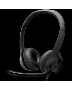LOGITECH HEADSET-H390 USB-C Computer Headset-MIDNIGHT BLACK-USB-N/A-EMEA28i-935-USB-C