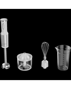 Hand Blender, 1200W in CB, White, Tiger Teeth Cutter, Whisk, Food Processor, Cup