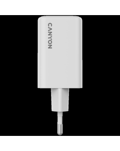 CANYON charger CU65ACC GaN 65W 2xPD 1xQC EU White