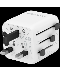 CANYON Travel Adapter OnTour One EU/UK/US/AUS White