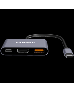 CANYON hub DS-4 3in1 USB-C Grey