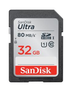 SANDISK Ultra 32GB SDHC Memory Card 120MB/s