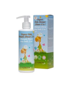 AZETABIO Organski bebi šampon/kupka 200 ml 0+M (omega 3,6,9)