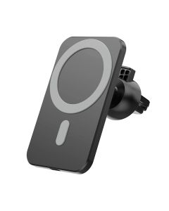 Auto punjač bežični (WiFi) Magnetic, Magsafe 15W, crna - A650