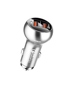 MOXOM Auto punjač KC-13 QC3.0 36W Type C, siva - A708