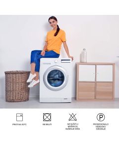 Homemates 1 plus 1 gratis retro pokrivač za dvosede i kauče od 145cm do 185cm - bela