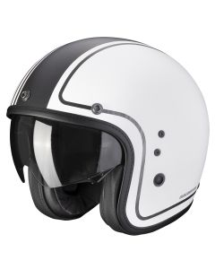 SCORPION Belfast evo retrol matt white silver kaciga - 15SCO78372295L