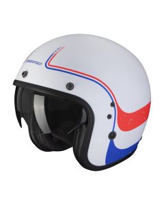SCORPION Belfast evo soul matt white-blue-red - 15SCO78376249M