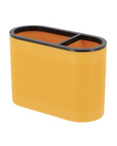 TENDANCE Čaša za četkice 9.4x13.5x6 cm, žuta/crna - AA63150123