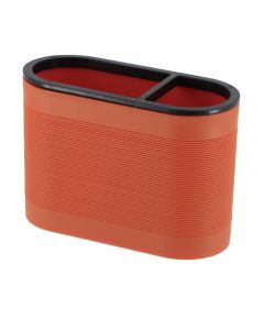 TENDANCE Čaša za četkice 9.4x13.5x6 cm, narandžasta/crna - AA63150124