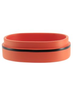 TENDANCE Posuda za sapun 3.6x12.7x9cm, narandžasta/crna - AA64140124