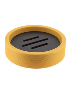 TENDANCE Posuda za sapun 11x2.8cm, zuta/crna - AA64150123