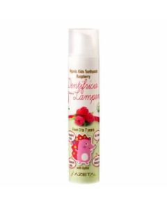 AZETABIO Organska pasta za zube 50 ml, 3-7 godina (malina) - AB061