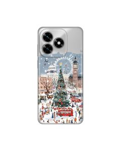 Maska za Honor X5c Plus Christmas Town Silikonska Print Skin