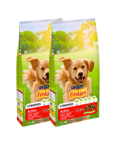 FRISKIES Suva hrana za pse Active 15 kg, 2 komada - 3538016
