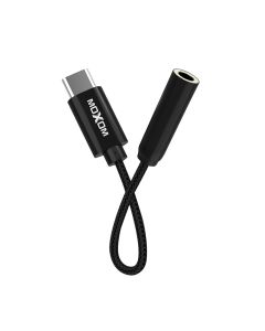 MOXOM Adapter audio MX-AX01 3.5mm na Type C MOXOM pleteni, crna - AD433