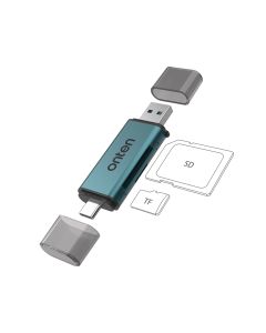 Adapter USB Flash 3.0 čitač kartica 2u2 USB-A + USB Type-C na SD + TF 2.0 (OTN-CR532) Onten