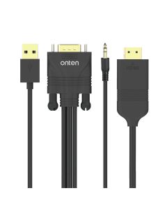 Adapter VGA + jack 3.5mm + USB 2.0 na HDMI 1.8m (OTN-5152) Onten