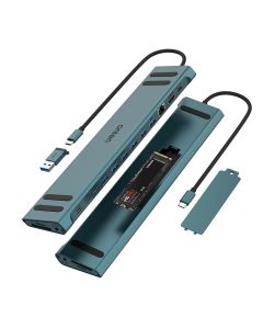 Dock stanica multifunkcionalna USB Type-C 17u1 sa prikljuckom M.2 SSD (OTN-9399) Onten
