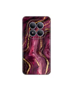 Maska za Xiaomi Redmi Note 15 Pro Plus 5G Burgundy Silikonska Print
