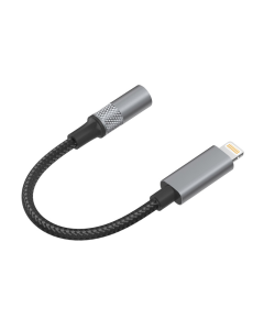 Adapter LDNIO LSY80i 3,5mm za slušalice iPhone Lightning na 3,5 mm sivi - 617555